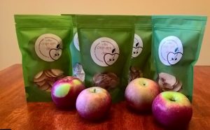 hand picked apple chips